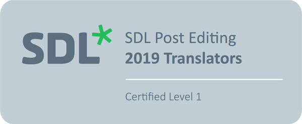 SDL Post-Editing Certification